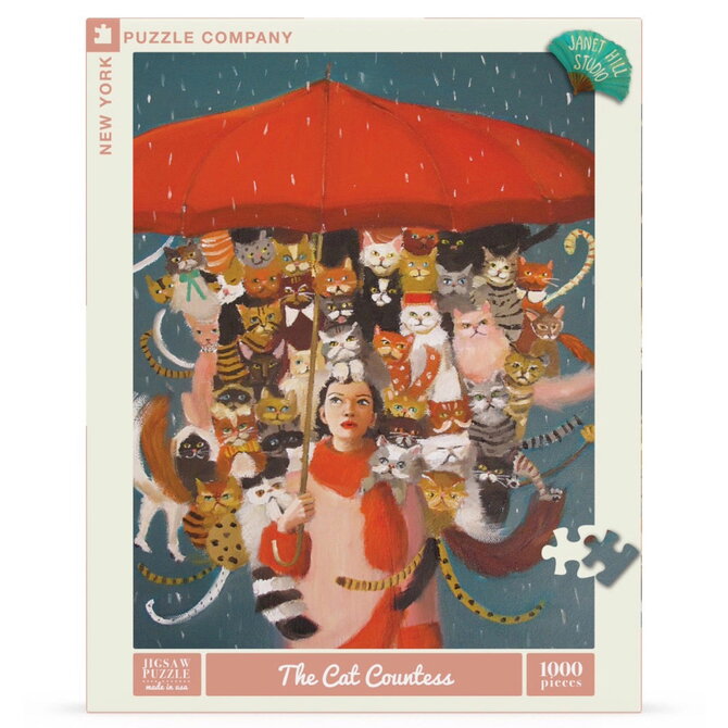 NEW YORK PUZZLE CO 1000 Piece Puzzle - The Cat Countess