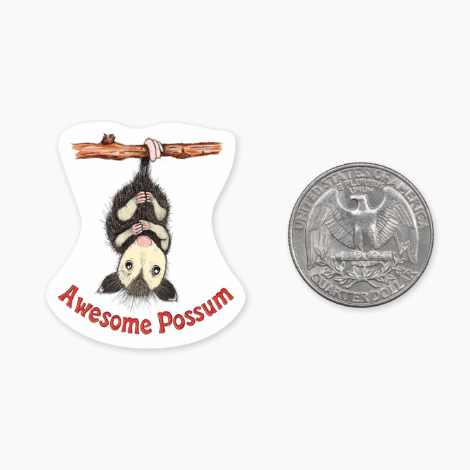 Nice Enough Stickers Mini Sticker - Possum