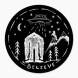 Nice Enough Stickers Mini Sticker - Believe