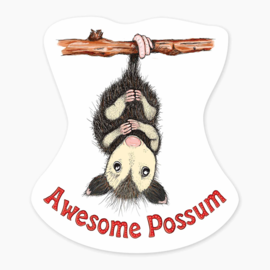 Nice Enough Stickers Mini Sticker - Possum