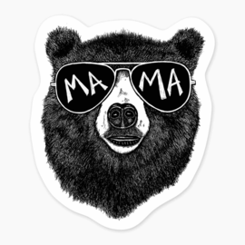Nice Enough Stickers Mini Sticker - Bear Mama