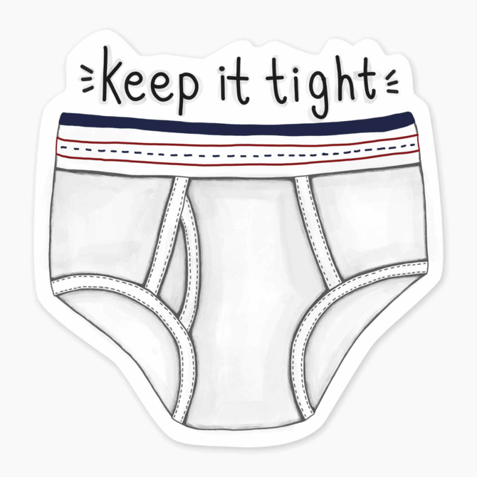 Nice Enough Stickers Mini Sticker - Keep It Tight