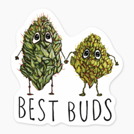 Nice Enough Stickers Mini Sticker - Best Buds