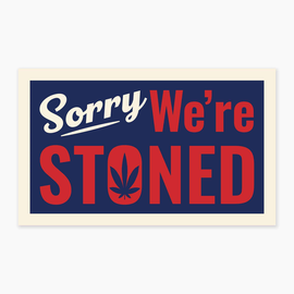 Nice Enough Stickers Mini Sticker - Stoned