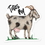 Nice Enough Stickers Mini Sticker - Totes My Goat