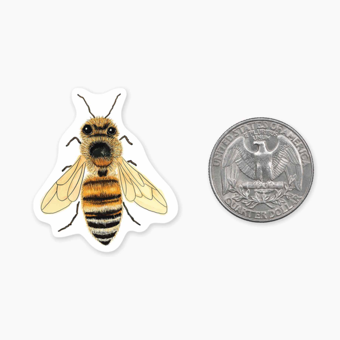 Nice Enough Stickers Mini Sticker - Bee