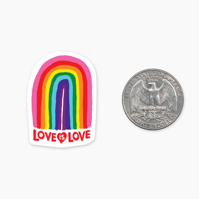 Nice Enough Stickers Mini Sticker - Love Is Love