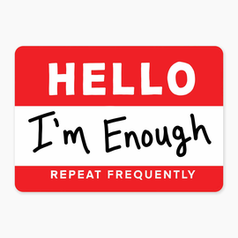 Nice Enough Stickers Mini Sticker - I'm Enough