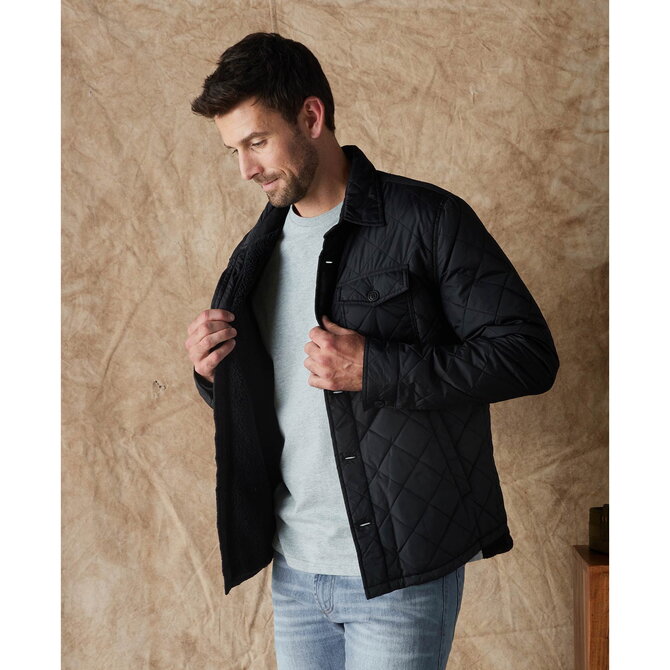 Normal Brand Men's Shacket - Quilted Sherpa