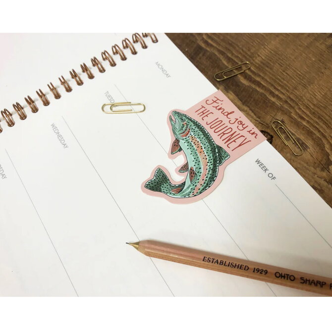 Noteworthy Paper & Press Magnet Bookmark - Journey Trout