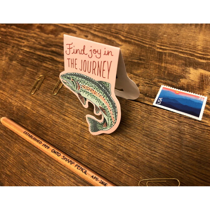 Noteworthy Paper & Press Magnet Bookmark - Journey Trout