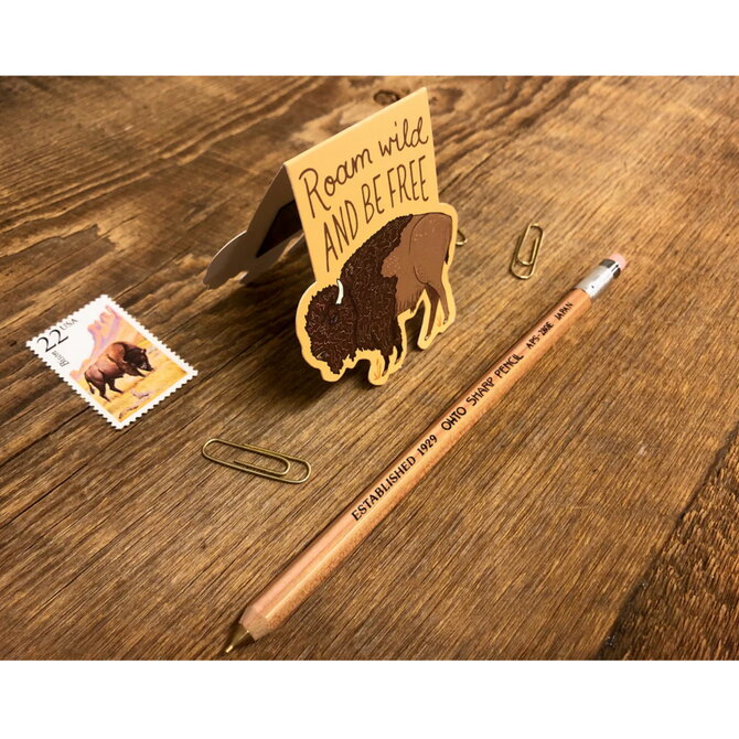 Noteworthy Paper & Press Magnet Bookmark - Roam Buffalo