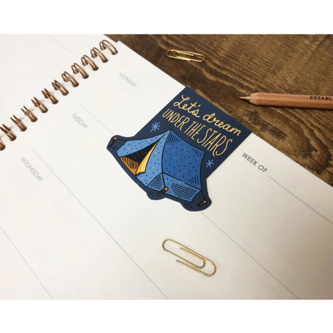 Noteworthy Paper & Press Magnet Bookmark - Dream Tent