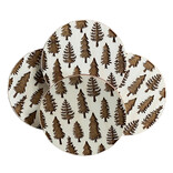 Noteworthy Paper & Press Coaster Set - Pine Trees