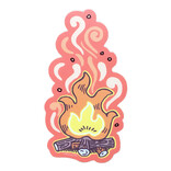 Noteworthy Paper & Press Sticker - Campfire