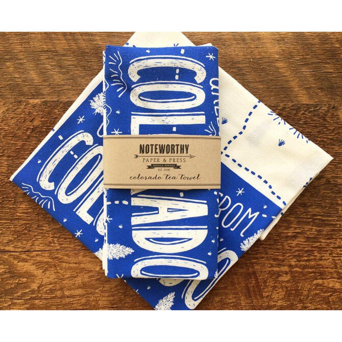 Noteworthy Paper & Press Tea Towel - Greetings from Colorado