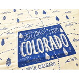 Noteworthy Paper & Press Tea Towel - Greetings from Colorado