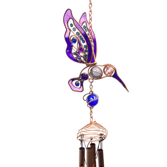 Paykoc Imports,inc. Chime - Hummingbird Copper/Gem
