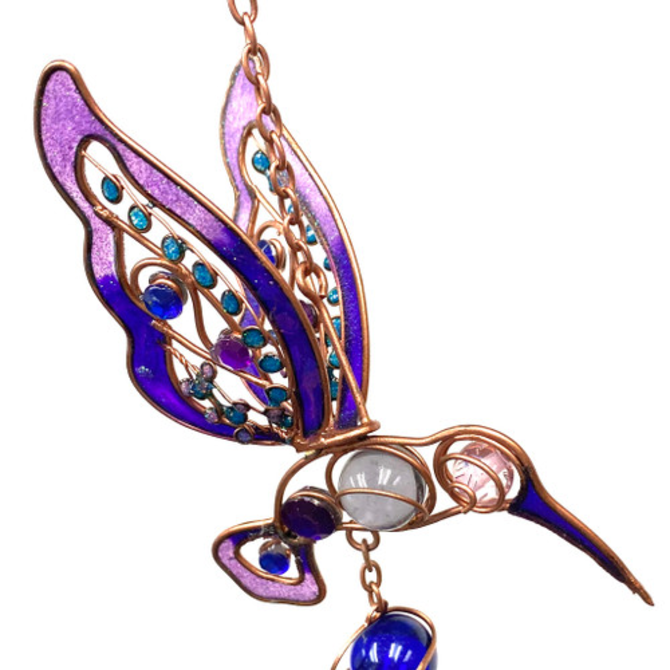 Paykoc Imports,inc. Chime - Hummingbird Copper/Gem
