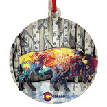 Paykoc Imports,inc. Ornament - Buffalo Snow Colorado