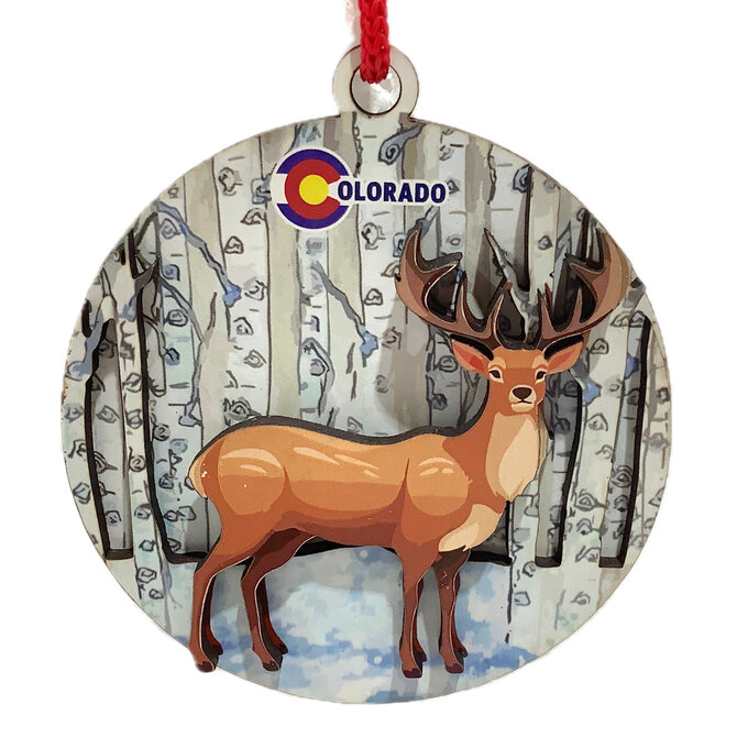 Paykoc Imports,inc. Ornament - Elk Now Colorado