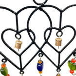 Paykoc Imports,inc. Chime - Double Heart w/ Bells