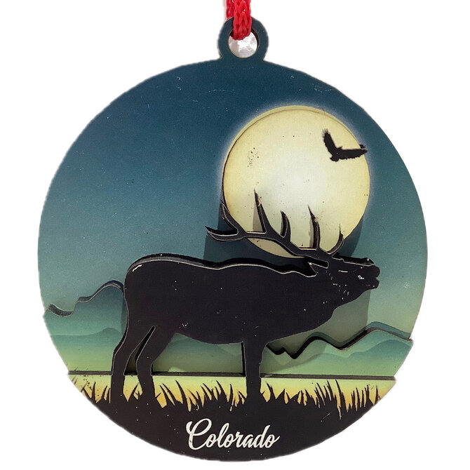 Paykoc Imports,inc. Ornament - Night Elk Colorado