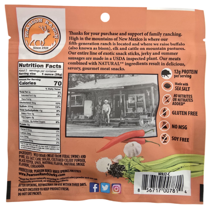 Pearson Ranch Bag - Jerky Wild Boar Hickory