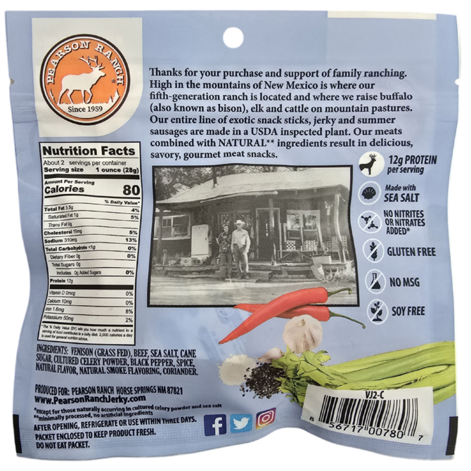 Pearson Ranch Bag - Jerky Venison Hickory