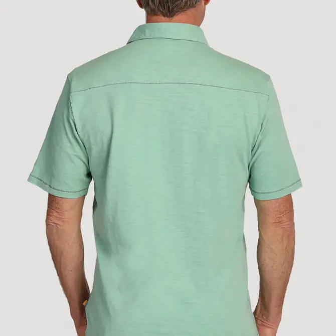 TRUE GRIT (GENEXUS) Men's Polo - Heritage Slub/Saddle Stitch