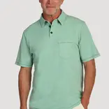 TRUE GRIT (GENEXUS) Men's Polo - Heritage Slub/Saddle Stitch