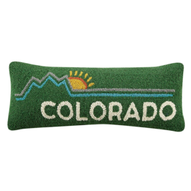 Peking Handicraft Pillow - Colorado Mountain Sunrise