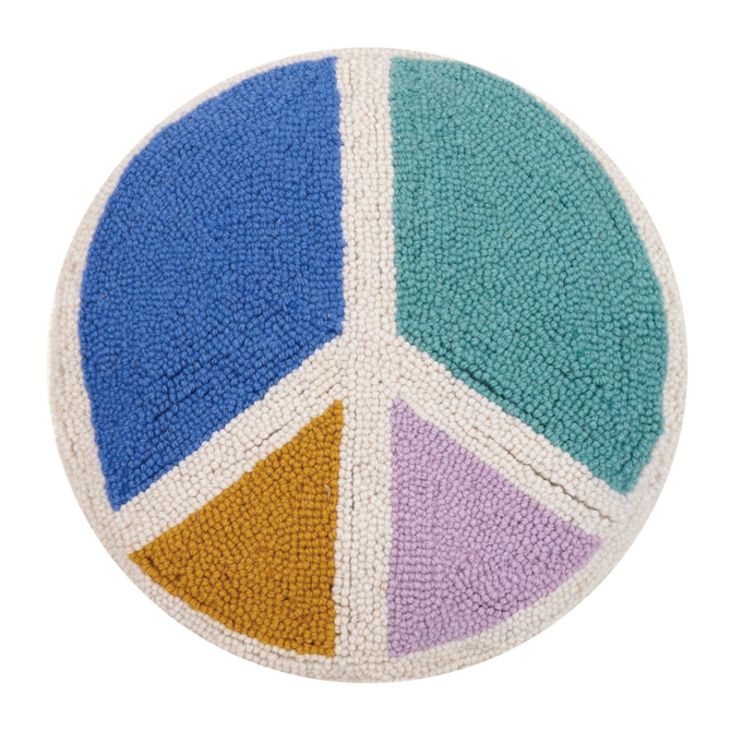 Peking Handicraft Pillow - Peace Sign