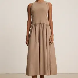 Velvet Dress - Amelia Scoop Neck