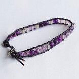 PETER WRIGHT Bracelet - Rainbow Fluorite Braided