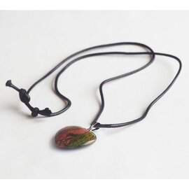 PETER WRIGHT Necklace - Unakite Heart