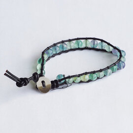 PETER WRIGHT Bracelet - Green Fluorite Braided