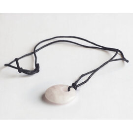PETER WRIGHT Necklace - Rose Quartz Circle