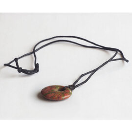 PETER WRIGHT Necklace - Unakite Circle