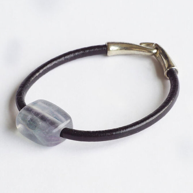 PETER WRIGHT Bracelet - Rainbow Fluorite Clasp