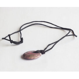 PETER WRIGHT Necklace - Rhodonite Circle
