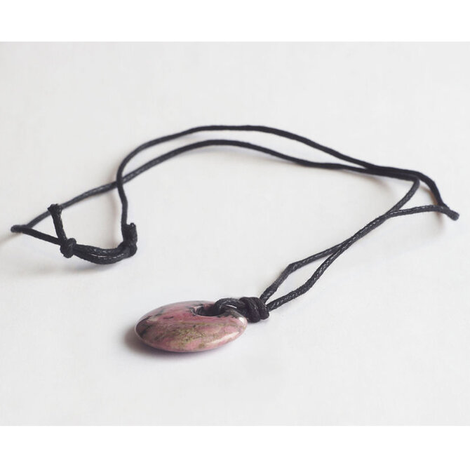 PETER WRIGHT Necklace - Rhodonite Circle