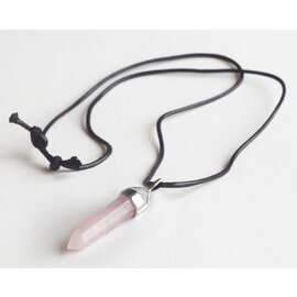 PETER WRIGHT Necklace - Rose Quartz Point