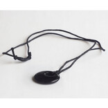 PETER WRIGHT Necklace - Black Obsidian Circle