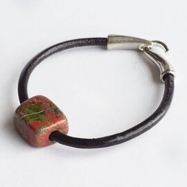 PETER WRIGHT Bracelet - Unakite Clasp
