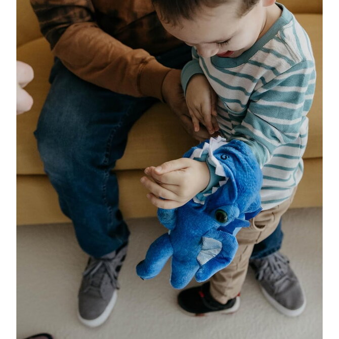 PETTING ZOO Slapstix - Dragon Blue 10"