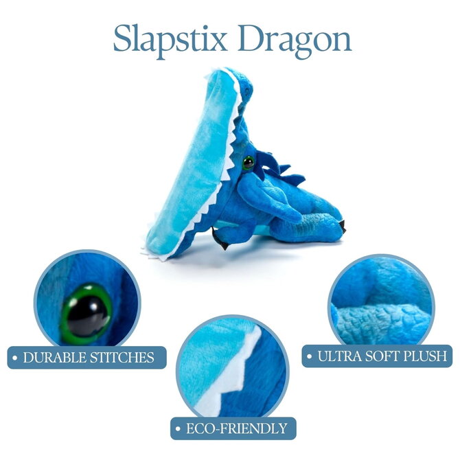 PETTING ZOO Slapstix - Dragon Blue 10"