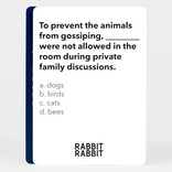 PINK TIGER GAMES Card Game - Rabbit Rabbit