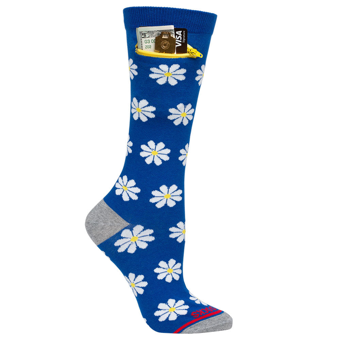 POCKET SOCKS Pocket Sock - Daises Blue