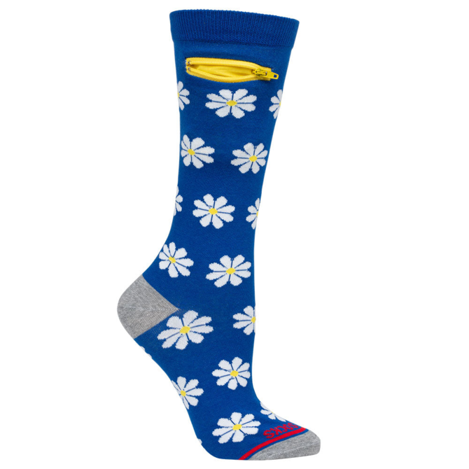 POCKET SOCKS Pocket Sock - Daises Blue